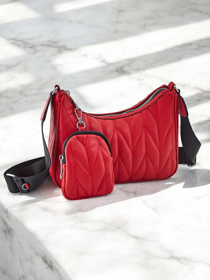 Royalfashion Маленькая женская стёганая сумочка с кошельком