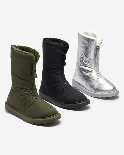 Silver women's shoes a'la snow boots Tirigga- Footwear