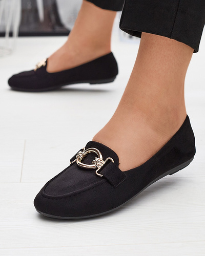 Eco-suede black moccasins Brussi - Footwear