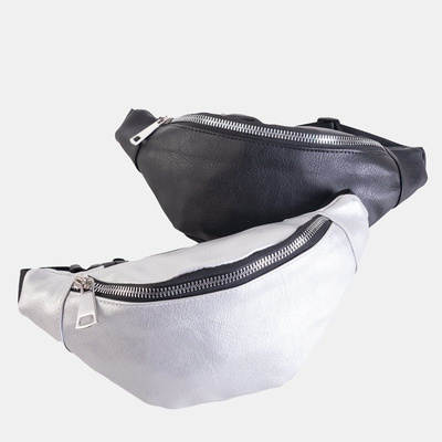 Ladies' silver bum bag - Accessories