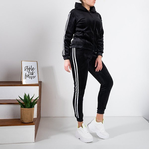 Black women's insulated tracksuit set - Clothing