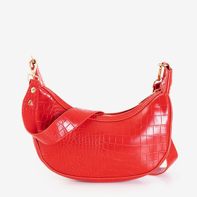 Red shoulder bag a'la baguette - Accessories