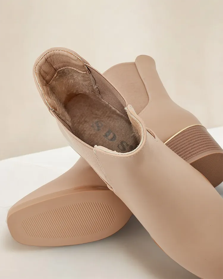 Royalfashion Women's ankle boots on low heels Eterra