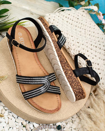 Royalfashion Women's sandals with zircons Elif