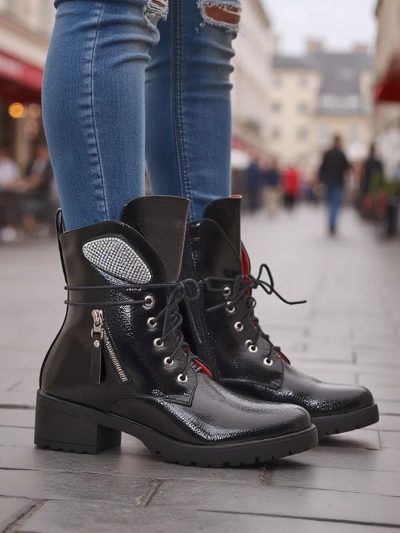 Royalfashion Women's ankle boots work boots Volio