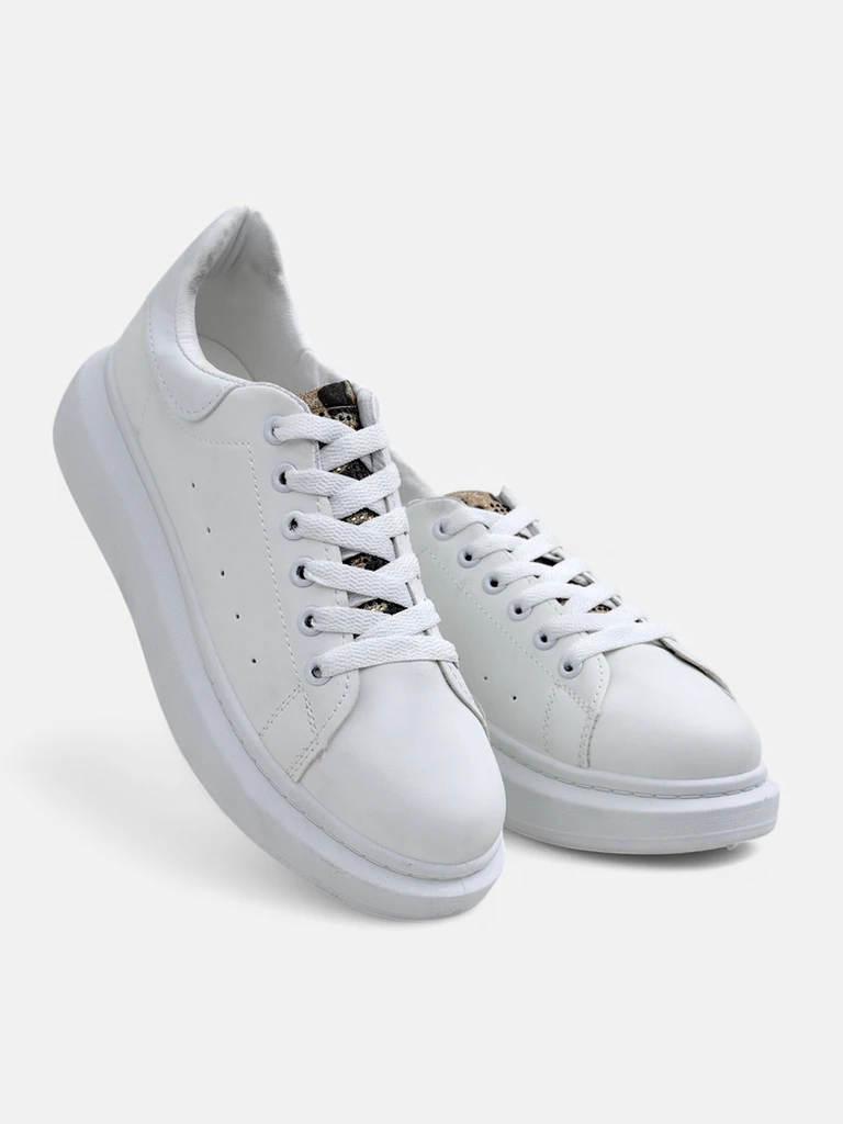 Lalla Bianca: Elegant Platforma Sneakers
