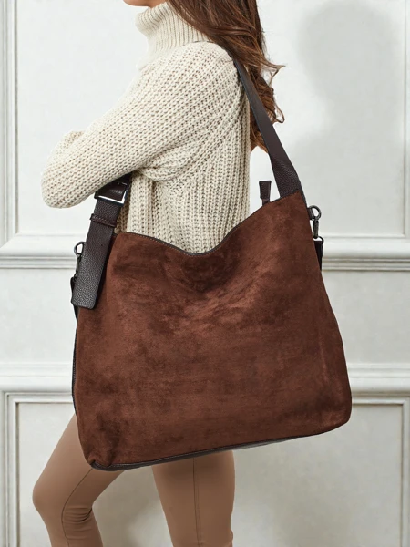 Женская сумка-шоппер из эко-замши Donenn