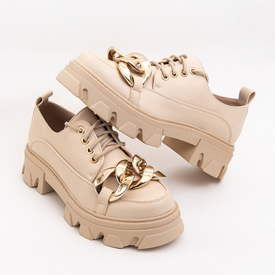 Beige flat shoes Eqoia - Footwear