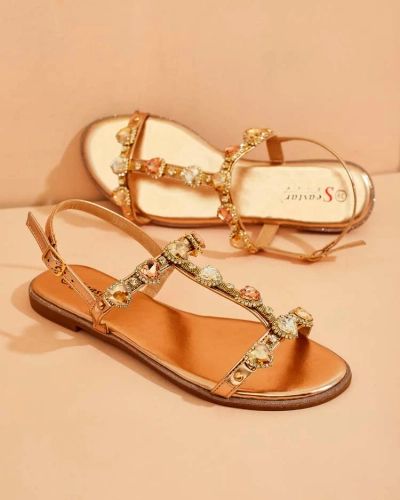 Royalfashion Women's Selina zirconia sandals