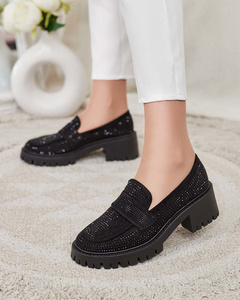 Royalfashion Women's moccasins with zircons Epolls