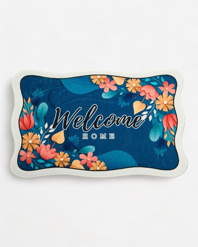 Royalfashion Floral doormat rug