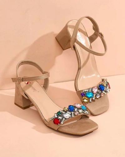 Royalfashion Women's Sandals on a post with crystals Osdar