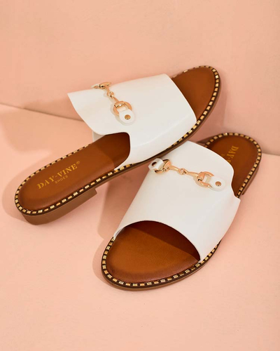 Royalfashion Sieviešu Ovib plakanās čības ar plakanu zoli