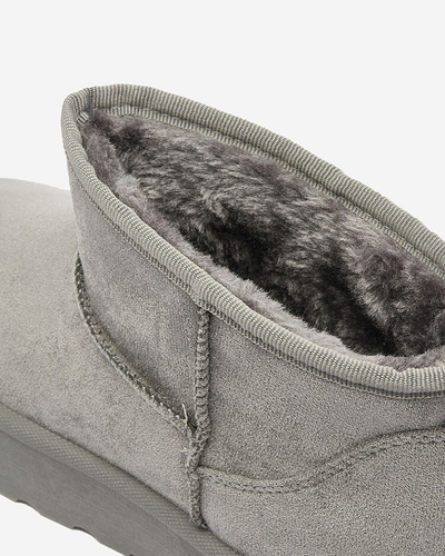 Royalfashion Серые женские сапоги на платформе Ersinella