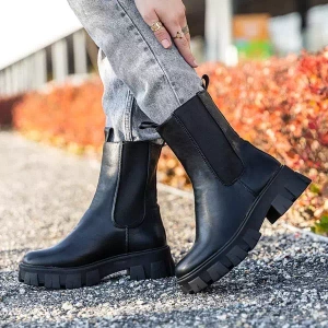 Black Hoppy eco-leather boots - Footwear