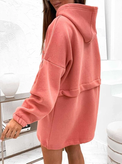 Royalfashion Women's cotton mini dress hoodie type