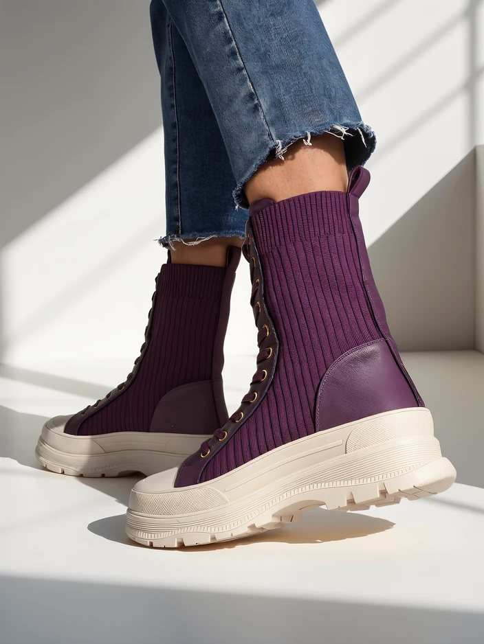 Royalfashion Sieviešu augstās darba botas Fosilla