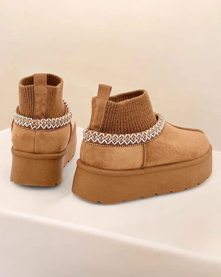 Royalfashion Short women's snow boots Nananna