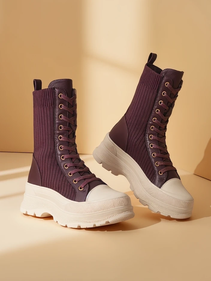 Royalfashion Sieviešu augstās darba botas Fosilla