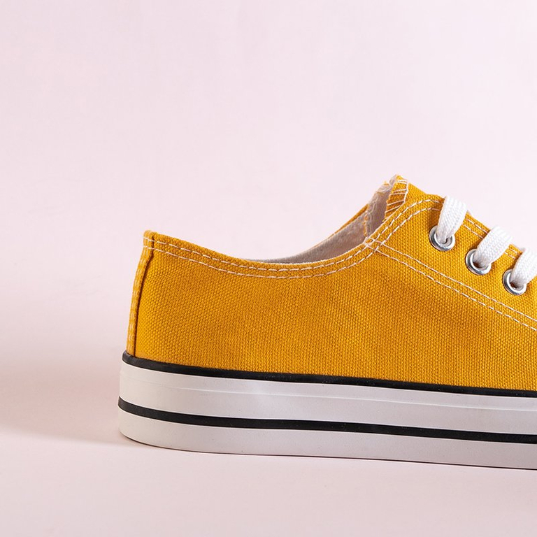 Yellow Gabrela women's sneakers - Footwear
