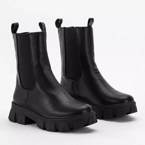 Black Hoppy eco-leather boots - Footwear