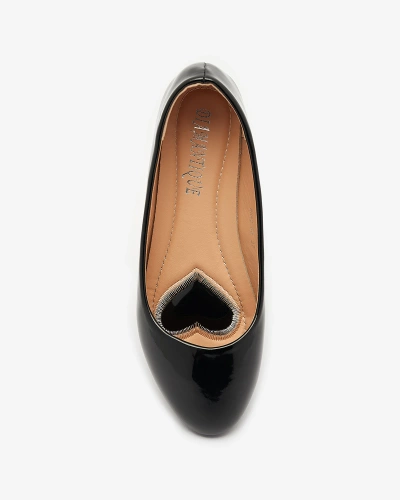 Black Women's Lacquered Ballerinas Fama - Footwear