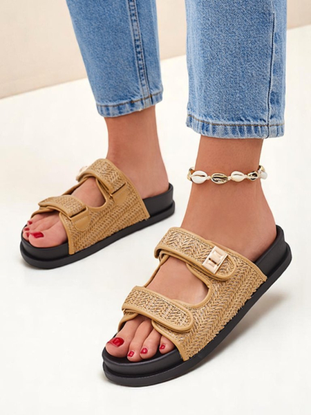 Royalfashion Sieviešu iešļūcenes ar pinumu Delibeli