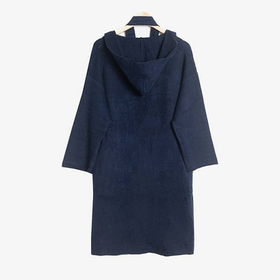 Navy hooded cardigan sweater - Clothing