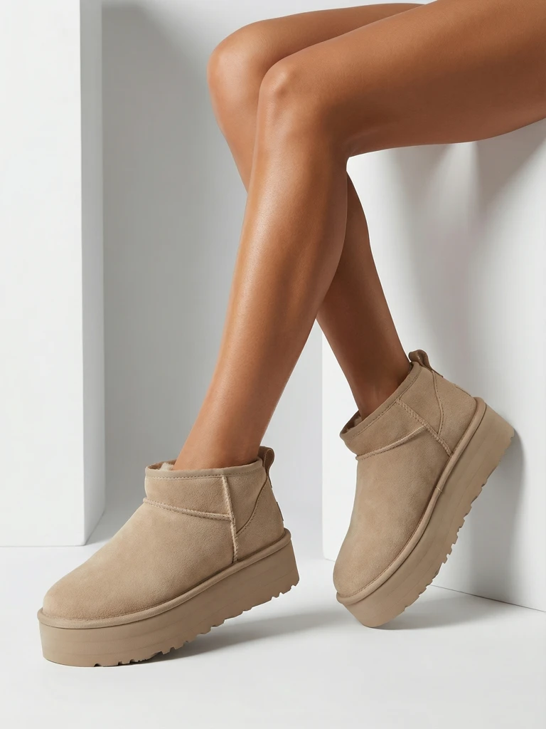 Royalfashion Women's short boots a'la snow boots Ozozi