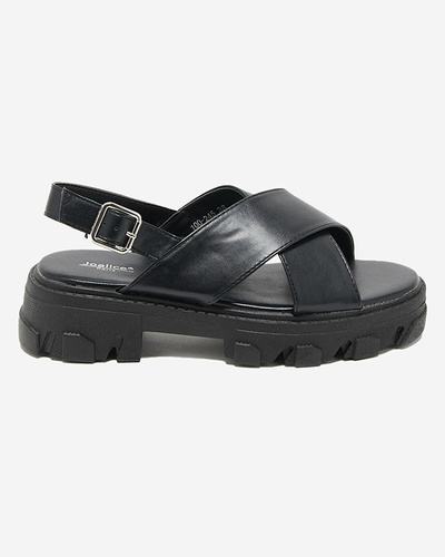 Black women's sandals on a thick sole Denidas - Shoes