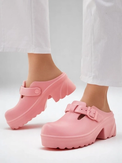 Royalfashion Women's rubber heeled sandals Voxones