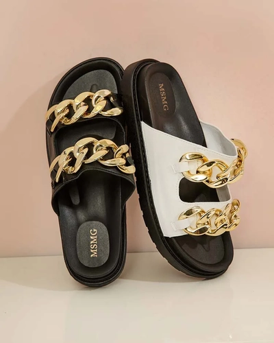 Royalfashion Sieviešu Dorore Chain Flip Flops