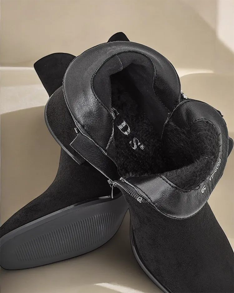 Royalfashion Women's ankle boots with low heel Vetti