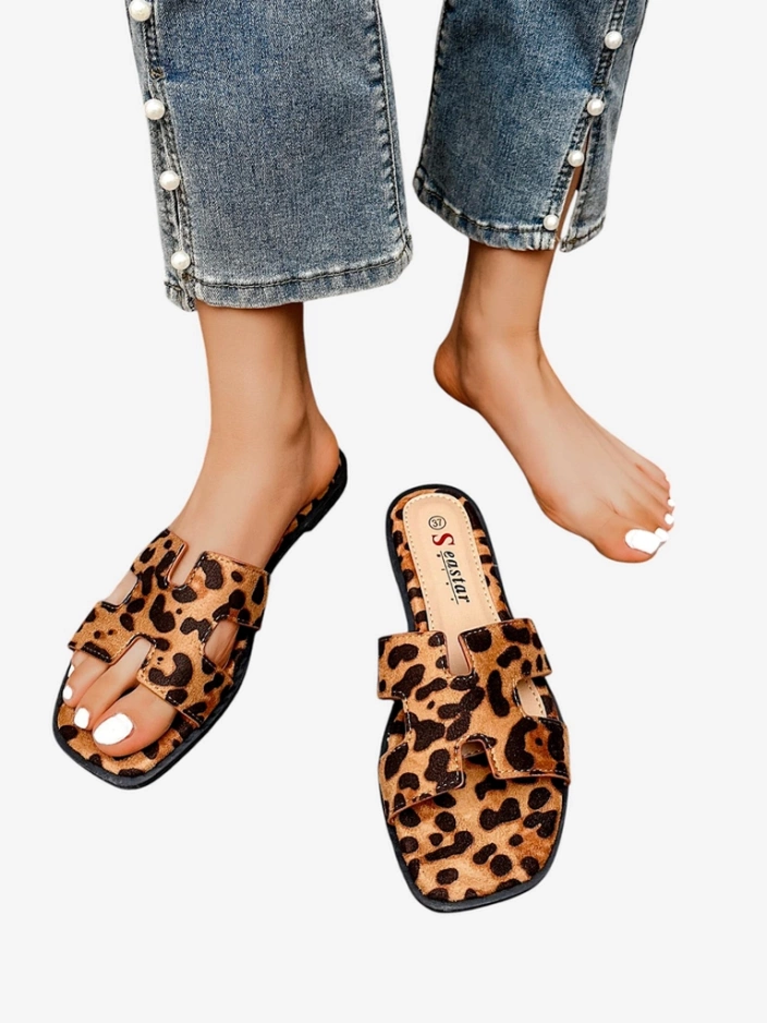 Royalfashion Женские шлепанцы на плоской подошве Eval