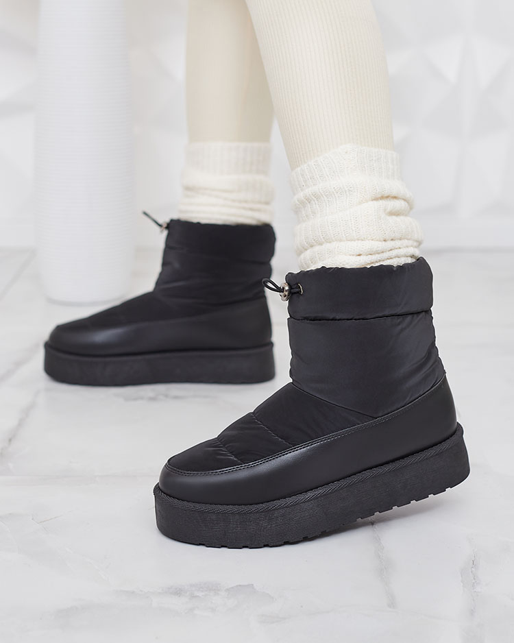 Royalfashion Sieviešu sniega zābaki melnā krāsā Dasohala