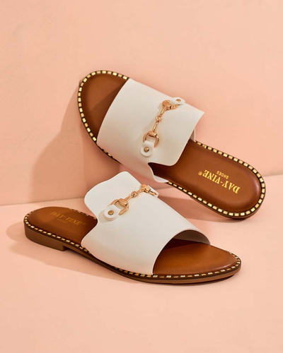 Royalfashion Sieviešu Ovib plakanās čības ar plakanu zoli