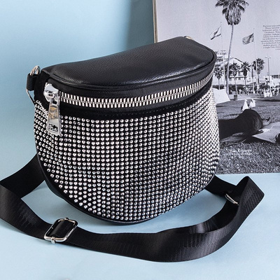 Black and silver ladies' kidney bag - Accessories