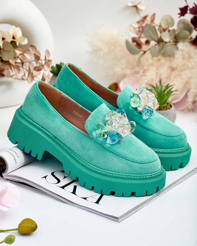 Royalfashion Women's moccasins with colorful beads Hetika