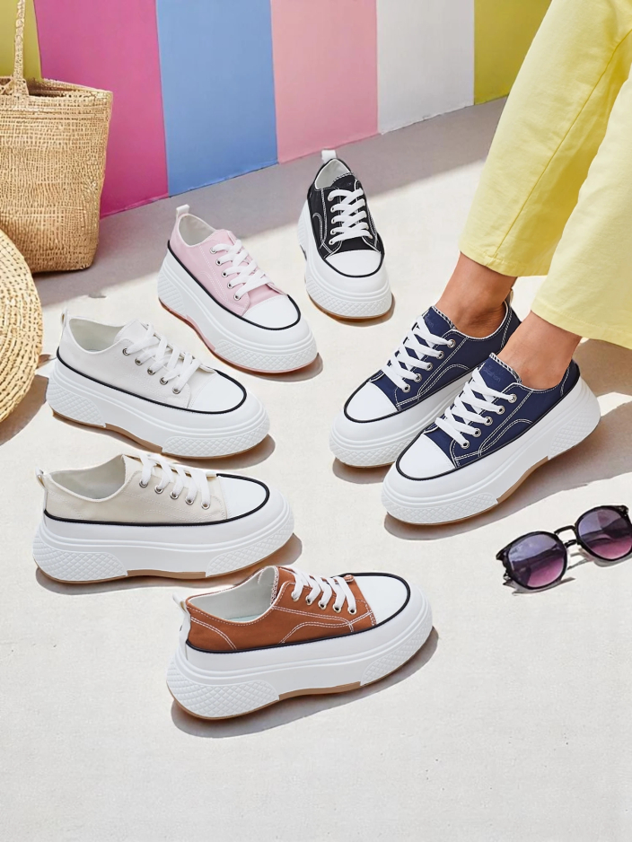 Royalfashion Women's Platform Sneakers Beemes