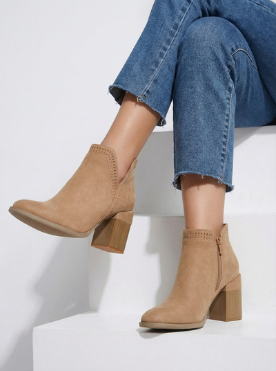 Женские ботильоны на каблуке Royalfashion Vettot