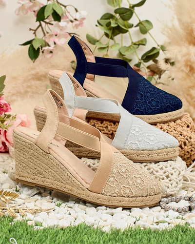 Royalfashion Sieviešu espadrilles Oleqa uz papēža