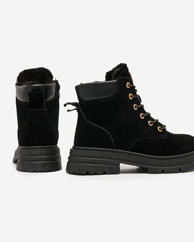 Royalfashion Black women's insulated trapper boots Radoras