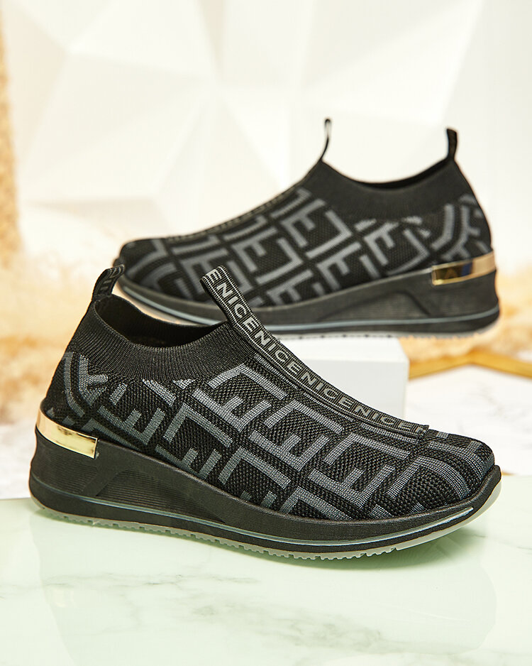 Royalfashion Women's slip-on sports shoes with print Wecalle