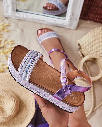 Royalfashion Sieviešu izšūtās sandales Mussir
