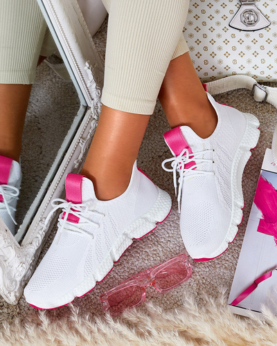 White and pink women's sports shoes Baym - Footwear