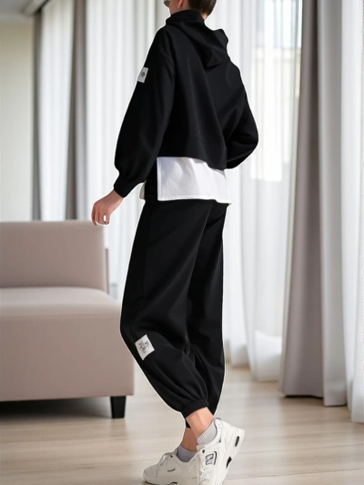 Royalfashion Sieviešu kokvilnas komplekts ar krekla iebūvējumu