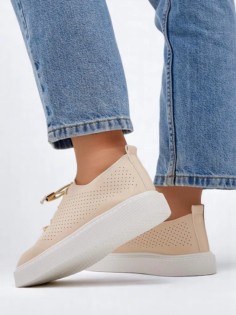 Royalfashion Женские перфорированные спортивные туфли с шнуровкой Vaned