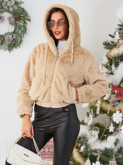 Royalfashion Women's faux fur jacket