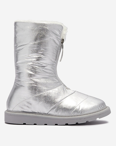 Silver women's shoes a'la snow boots Tirigga- Footwear