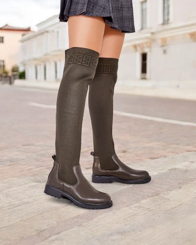 Женские сапоги без шнуровки Royalfashion Bifonus